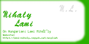 mihaly lami business card